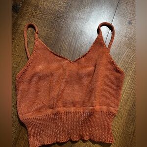 Becaal brown knit tank top size M/L